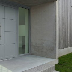 Drzwi aluminiowe Krispol z panelem wsadowym